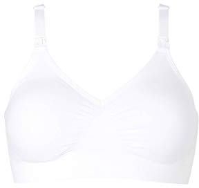 Medela Women's Comfy Bra - Seamless, wireless nursing bra for pregnancy and breastfeeding with a stretchy band and breathable fabric for all-day comfort