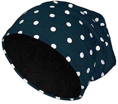 Soul-Cats Beanie mit Punkten und Fleece-Inlay, Farbe: Petrol