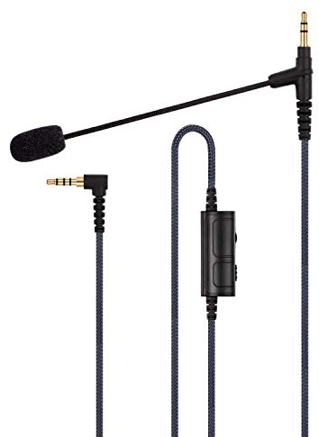 Cable Boom Microphone - Volume Control for Playstation PS4 or Xbox One Controller, PC, Tablet,Laptop, Smartphone - Boompro Gaming Mic Compatible with V-Moda or Most Other 3.5mm Jack Headphone(150CM)