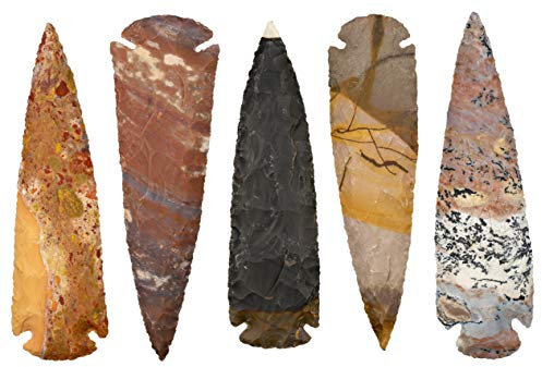 Arrowheads Ein 12,7 cm großer indischer Achat-Chert Feuerstein