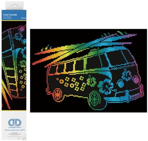 DIAMOND DOTZ Painting Kit, Intermediate, DD7, Cool Combi