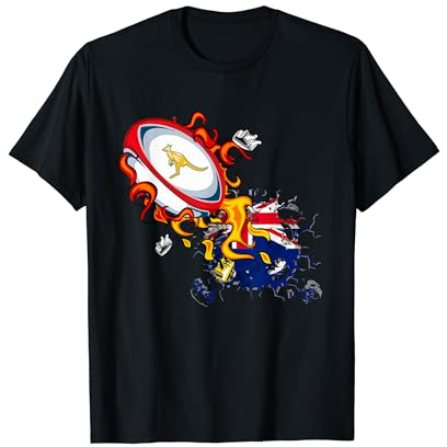 Australien Rugby, Wallabies Rugby Jersey, Australian Flag T-Shirt