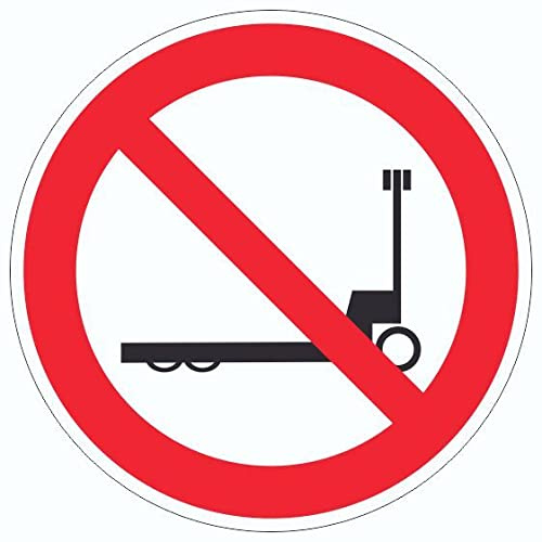 Aufkleber Kreis Hubwagen verboten Symbol Ø75mm