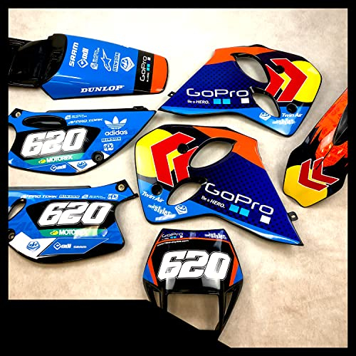 Aufkleber kompatibel mit KTM LC4 ab 1994-1998 LC4 EGS SC 400 | LC4 Duke SX SC EGS 620 |DEKOR Decals Graphics