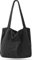 Captain Blues Cord Umhängetasche Damen, Shopper Tasche Schultertasche Damen Groß Tote Bag für Arbeit, BüRo, Reisen, Einkaufen, Schule, Uni und Alltag (Schwarz)