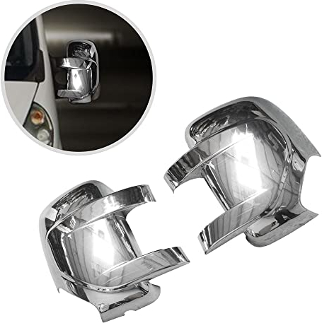 CHROMEMASTER | Spiegelkappen Kompatibel mit Renault Master III 2010-2020 | ABS-Kunststoff Spiegelabdeckungen Verleihen dem Auto ein Einzigartiges Aussehen und Schützen vor Beschädigungen