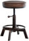 CLP Sitzhocker Destin mit Kunstlederbezug I Hocker im Industrial Design I gepolstert und höhenverstellbar, Farbe:Bronze