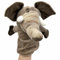 PLAYZOCO Handpuppe aus Plüsch, Elefantenhandpuppe, Finger Puppet, Tierpuppe, pädagogisches Spielzeug, Plüsch-Baumwolle und PP, Größe 25 cm, Elefanten-Design