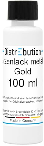 DistrEbution Kerzenlack metallic gold wasserlöslich glänzend 100ml