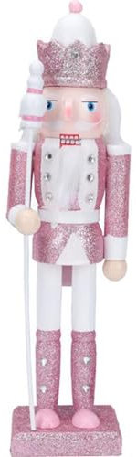SouiWuzi di Schiaccianoci,Decorazioni di Natale Schiaccianoci Soldato Alto 12 pollici di Schiaccianoci in legno Ornamento di bambola Schiaccianoci glitterato per la tavola di Natale Regali Style1