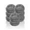 Scouring Pads Heavy Duty Stainless Steel Scourer Scourers For BBQ Oven Grill Wire Metal Scrubbing Scourer Reusable Cleaning Scourer Steel Wool Pads Kitchen Cleaner Accessories Tough Cleaning(8 Pieces)