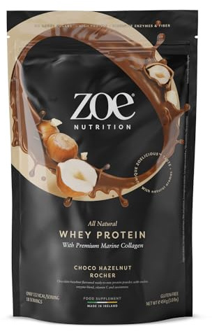 zoe Nutrition, Whey Collagen (454 g, Choco Hazelnut Rocher)