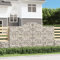 LAPOOH Gabionen mit Hochbogen 4 STK Gabionenkörbe, Gabionen Hochbeet, Steinkorb, Gabionengitter, Drahtkorb Für Pflanzen, Kräuterspirale Für Garten, 300x50x160/180cm Verzinktes Eisen