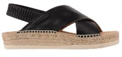Kanna CANDY Extrakomfortable flache Sandalen - ECODESIGN (Schwarz 425-39)