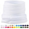 Stepace 2 Pares - Cordones Planos para Zapatos, 8mm de Ancho, Cordones Premium de Reemplazo para Zapatillas, Atletismo, Zapatos Casuales Blanca Nieves 160