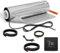EH Expert AluPROFI -150 W/m²- 3 m² - - Heizmatten-Set für schwimmende Bodenbeläge – Elektrische Fußbodenheizung für Vinyl, Laminat, Parkett – mit Touch-Thermostat und Installationsmaterial (Schwarz)
