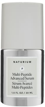 Naturium Multi-Peptide Advanced Serum, Most Skin Types, 30 mL | Face Serum with Collagen & Ferulic Acid, Amplified Argireline & Copper Peptides, Hydrating & Firming, Vegan & Cruelty-Free