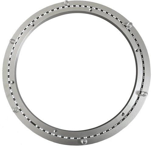 Generisch Plateau tournant robuste en aluminium avec plaque pivotante à 360 ° pour étagères, affichages, meuble TV, étagère de cuisine, 40 50 60 70 cm