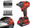 Brushless Impact Drill Driver 300N.m High Torque Impact Wrench 2 in 1, 1/2 Inch Impact Driver with LED Work Light, Reverse and Forward Function, 2200RPM Speed, with 1500mAh Battery