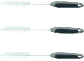 Wundermix - WunderBrush® Messerbürste für deine Küchenmaschine (3er Set, Grau) • Reinigungsbürste für Mixtopfmesser • Mixmesser Spülbürste