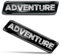 Biomar Labs 2 x 3D Gel Silikon Aufkleber Stoßstange Aufkleber Abziehbilder Emblem Tuning für Auto Motorrad Helm Fahrrad Schwarz Silber Adventure Abenteuer KS 14