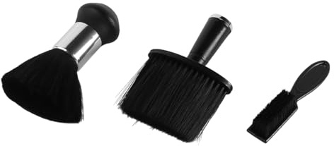 Laroal 3 Pezzi Spazzola per Capelli tagliacapelli Spazzola per la Pulizia spolverino per Collo Accessori per Barbiere