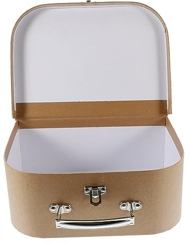 PHENOFICE Koffer Aus Kraftpapier Geschenkbox Für Partygeschenke Aufbewahrungsbox Aus Dickem Papier Robust Und Haltbar