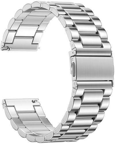 Netolo Uhrenarmband 24mm - Edelstahl Metall Ersatzband Kompatibel mit Suunto 7 Armband, Suunto 9 Baro, Suunto 9, D5, Spartan Sport, Casio g Shock, Ticwatch Pro 5 Armband, Pro 5 Enduro