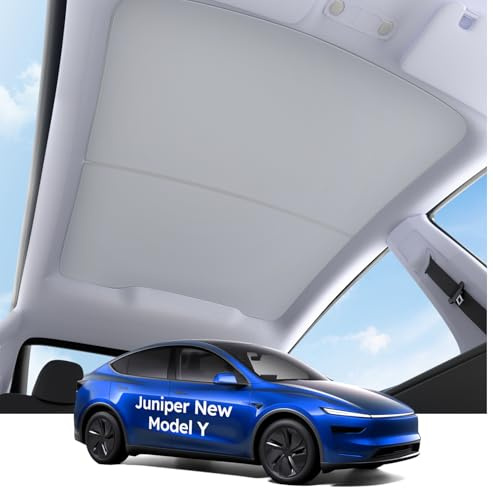 topfit Dach-Sonnenschutz für Tesla Model Y Juniper 2025-2026 Wärmeisolierend UV-Schutz Nanoreflektierendes Innenzubehör
