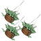 KONTONTY 3Pcs Miniature Plant Decor for Dollhouses Realistic Resin Mini Pot Plants for Home Decoration Miniature Garden Landscape No Watering Needed Photography Prop
