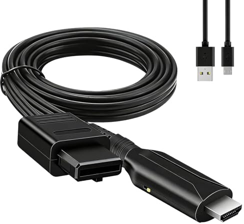 Diconu Wii HDMI Adapter, Wii to HDMI Converter 1080P/720P with USB Power Cable, Plug and Play, Wii2 Hdm Adaptor for HDTV Monitors Projectors