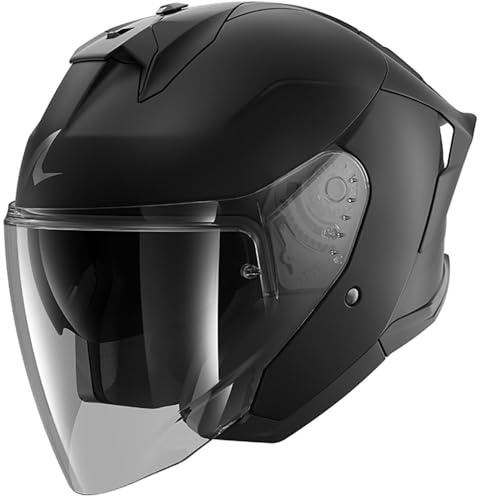 SHARK, Jet Motorradhelm SKWAL JET CUP BLANK Mat Black KMA, L