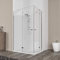 Box doccia cabina angolare 70x90 70x100 70x120 70x140 80x100 80x120 doppia porta battente vetro anticalcare 6mm. Ninfea (70x120 cm)