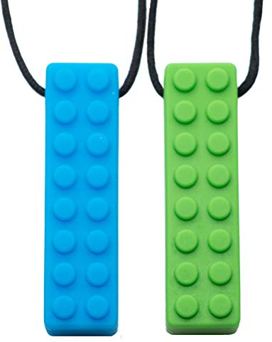 Tilcare Chew Chew Sensory Kauen Halskette - Am besten für Kinder oder Erwachsene, die gerne beißen oder Autismus haben - Langlebiges und starkes Silikon-Kauspielzeug - Kaukette für Jungen und Mädchen