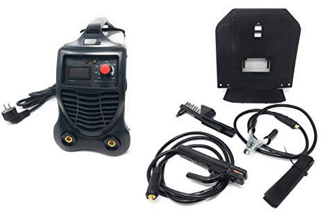 Saldatrice Line 300 Ampere Inverter con Cavi 3+2 mt. Elettrodo Professionale Fabbro Mini Portatile Leggera IGBT 300A + ELMETTO AUTOSCURANTE + 100 ELETTRODI PER SALDATURA