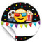 48 Aufkleber Kino für Geschenkverpackung/Sticker für Verpackung von Gastgeschenk Mitgebsel/Kindergeburtstag/Party-Deko