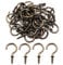 Antique Brass Ceiling Hooks Screw Cup Hook Oil Rubbed Bronze 20 Pack 1.46 Inch Screw-in Light Hooks