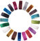 WANDIC Glitzer-elastisches Band, 20 Stück, zum Nähen, glitzernd, faltbares Stretch-Band für Haarbänder, Kleidung, Kleider-Dekor, 20 Farben, 91,4 cm / 1 Yard/PC