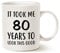 Funny Birthday Coffee Mug, It Took Me 80 Years to Look This Good Best 80th Birthday Gifts for Family Ceramic Cup White, 11 Oz