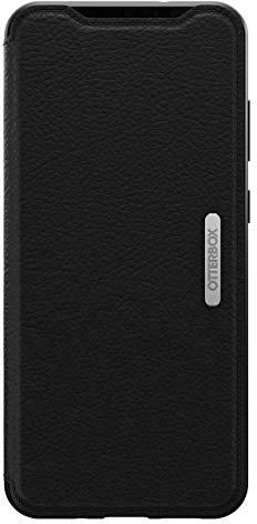 OtterBox Strada Hülle für Samsung Galaxy S20+, stoßfest, sturzsicher,Premium Lederfolio mit Zwei Kartenhaltern, 3X getestet nach Militärstandard, Schwarz