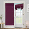 Blackout Curtains for French Doors - Thermal Insulated Tricia Door Window Curtain for Patio Door, Self Stick Tie Up Shade Energy Efficient Double Door Blind, 26 x 68 Inches, 1 Panel, Burgundy