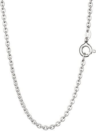 NKlaus Ankerkette (38cm - 80cm) 925 Silber Halskette rund Damen Collier Breite:1,6mm Silberkette