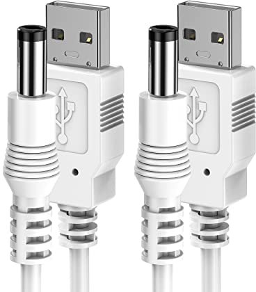 Mellbree DC Power Cable 2-Pack 1M USB Charger for Hive Hub & Thermostat