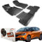 Trimak Passgenau 3D Fussmatten Auto Kompatibel mit Renault Scenic 3 Gen 2009-2016 Auto Zubehör 1. und 2. Reihe Gummimatten Autos TPE Allwetter Geruchlos rutschfest Vorne und Hinten Schwartz