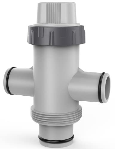 POOLHACKER Dual Split Hose Plunger Valve, Above Ground Pool Parts, Pool Accessories and Replacement Parts for Coleman