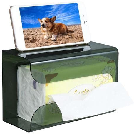 Dispenser Di Asciugamani Da Parete, Porta-fazzoletto Acrilico, Dispenser Carta Asciugamani Parete, Portafazzoletti Rettangolare, Dispenser Di Carta Igienica Per Bagno, Dispenser Salviette Da Muro (B)