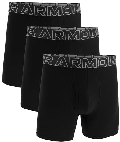 Under Armour Herren Boxershorts aus Performance-Baumwolle im 3er-Pack, 15 cm Beinlänge – atmungsaktiv, feuchtigkeitsableitend, weiches Tragegefühl, ganztägiger Komfort