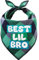 Odi Style Big Brother Hundehalstuch - Hundehalstücher Best Lil Bro Bedruckt, Big Brother Bandana für kleine, mittelgroße und große Hunde, Schwangerschaftsankündigung, Haustier-Hundezubehör, Schal,