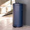 CHARLES BENTLEY Kitchen Bin, 30 Litre, Steel, Round, Retro Style, Kitchen Pedal Waste Bin, Dark Blue, Contemporary, Aesthetic, Convenient, Side And Lid Handles, Inner Bucket, Easy Emptying (68.5x29cm)