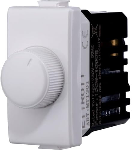 Serie completa matix ettroit bianco presa schuko interruttori pulsante supporto 503 504 506 placche falso polo deviatore (Dimmer)